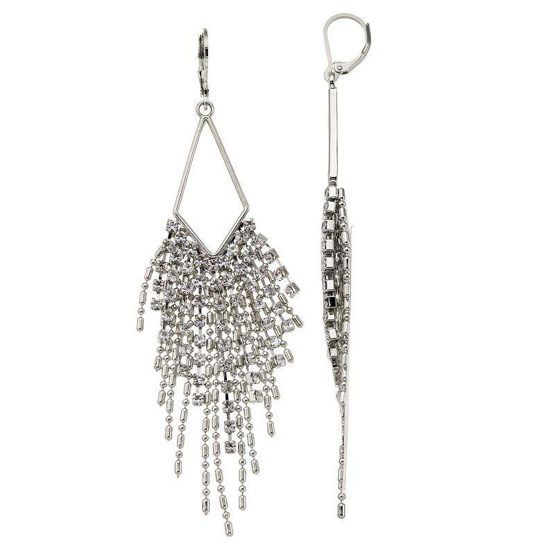 Simply Vera Vera Wang Chandelier Drop Earrings, Womens, Silver Product Image