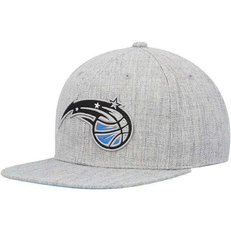 Mens Mitchell & Ness Heather Gray Orlando Magic Hardwood Classics 2.0 Snapback Hat Product Image