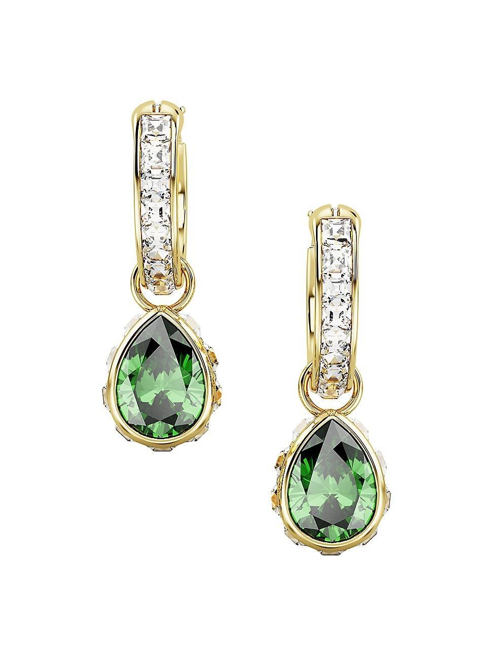 Womens Stilla Goldtone & Crystal Pear-Cut Drop Earrings Product Image