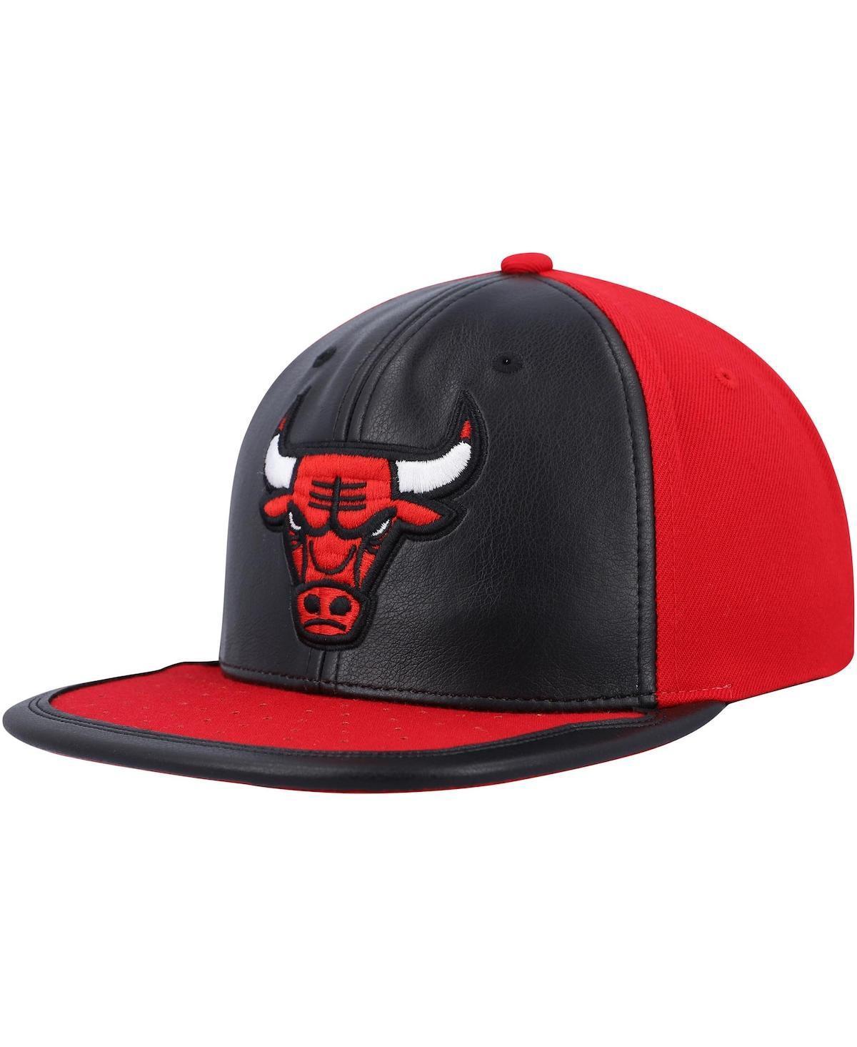 Mens Mitchell & Ness Black Chicago Bulls Day One Snapback Hat - Black Product Image