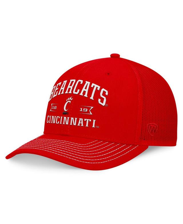 Top of the world Mens Red Cincinnati Bearcats Carson Trucker Adjustable Hat Product Image