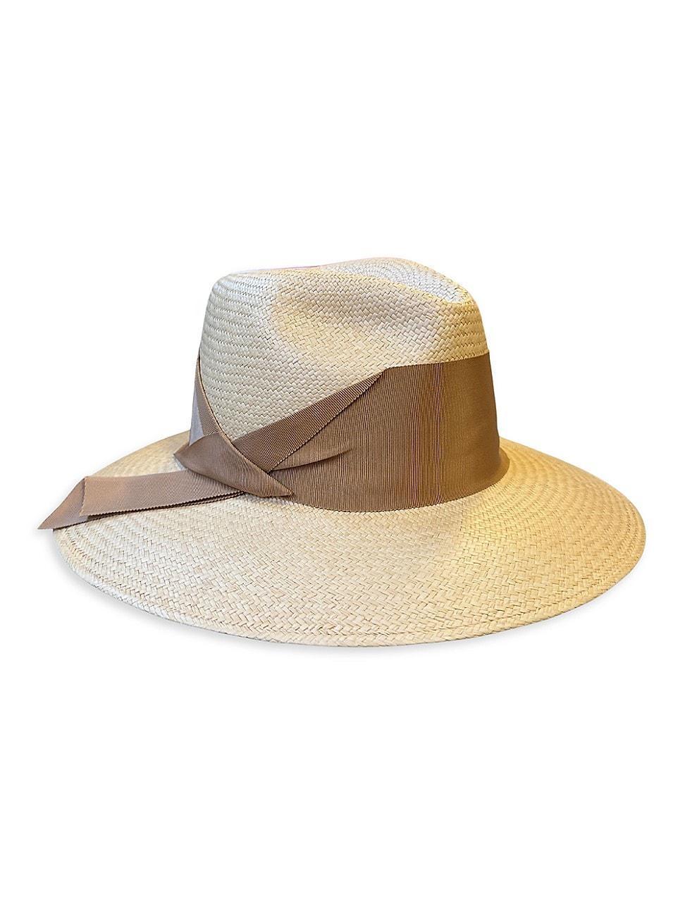 Womens Gardenia Straw Fedora Product Image