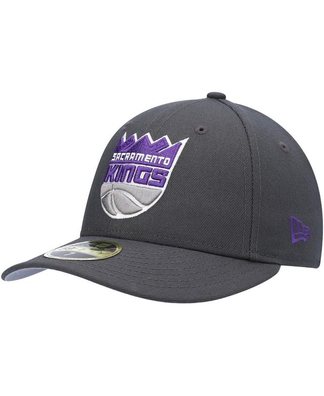 Mens New Era Gray Sacramento Kings Team Low Profile 59FIFTY Fitted Hat Product Image