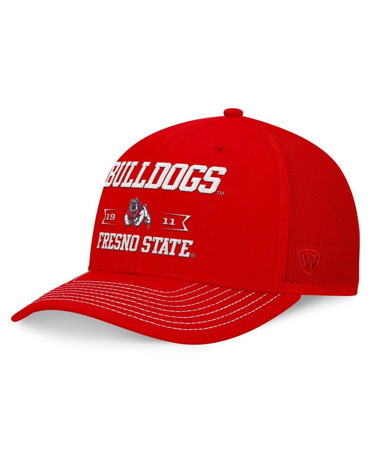 Top of the World Mens Red Fresno State Bulldogs Carson Trucker Adjustable Hat Product Image