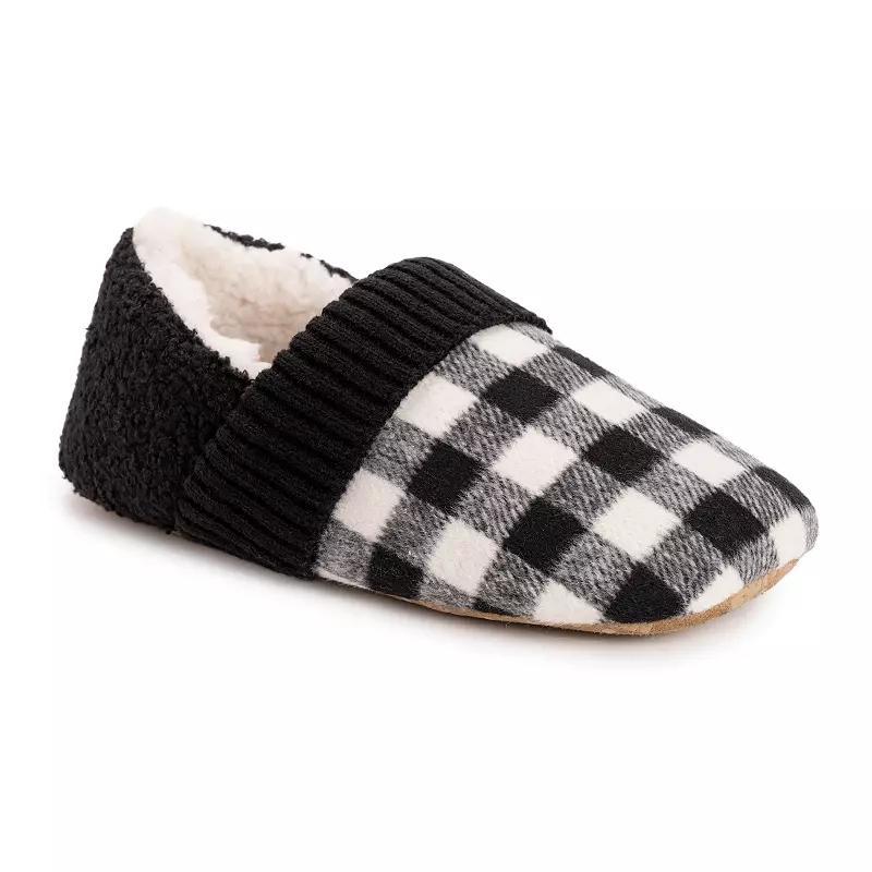 MUK LUKS Flannel Plaid Womens Slippers Product Image