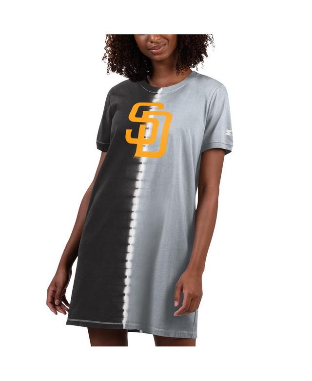 Womens Starter /Gray San Diego Padres Ace Tie-Dye Sneaker Dress Product Image