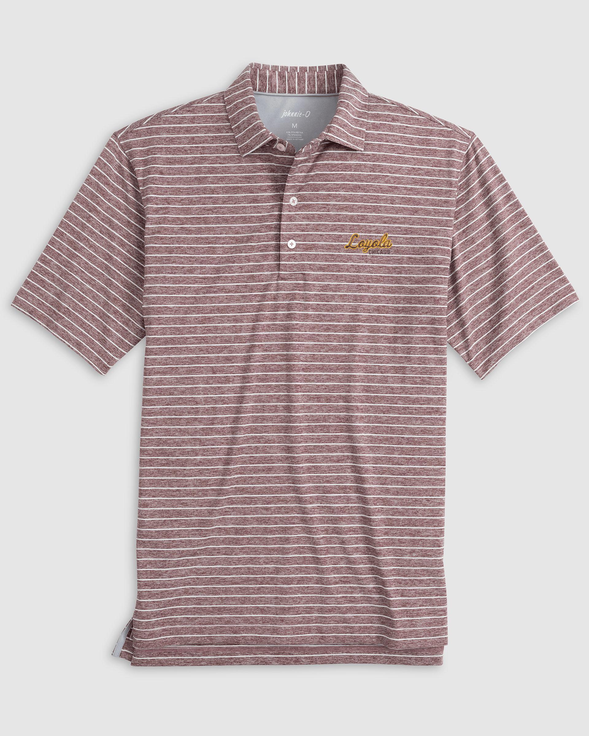 Loyola  Chicago Newton Striped Performance Polo Product Image