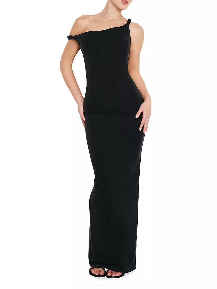 Jersey Twisted Drop-Shoulder Maxi Dress Product Image