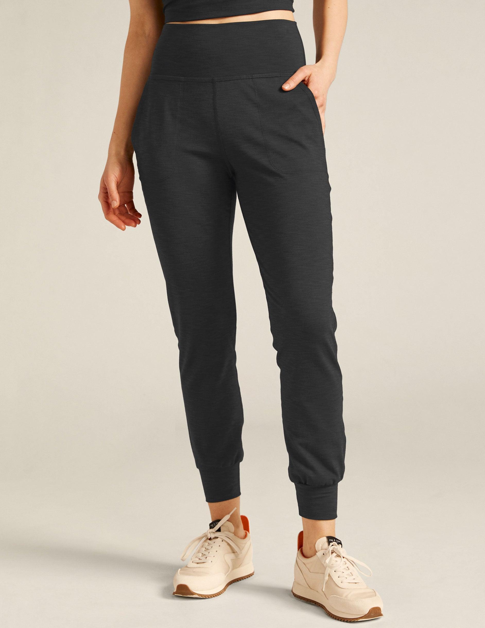 Heather Rib Midi Jogger Product Image