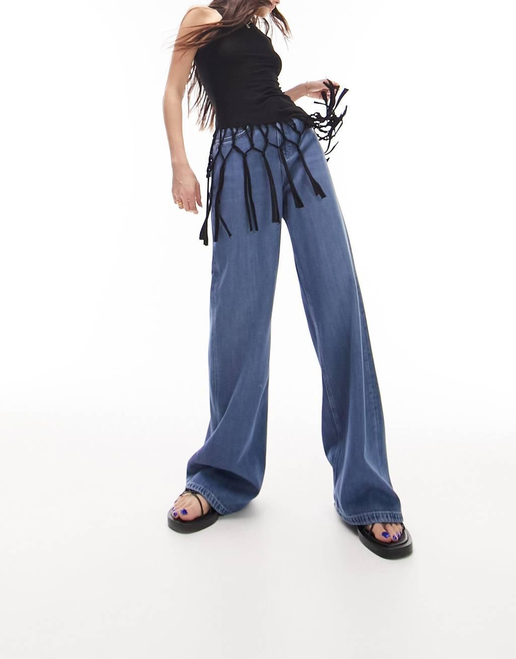 Topshop loose wide leg jeans Product Image