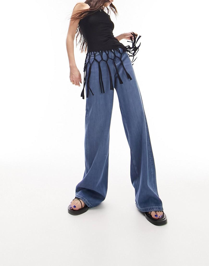 Topshop loose wide leg jeans Product Image