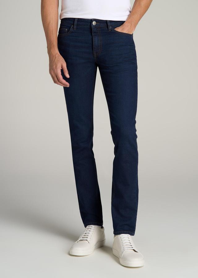 Dylan SLIM-FIT Fleeced Jeans for Tall Men in Rockies Blue Male Product Image