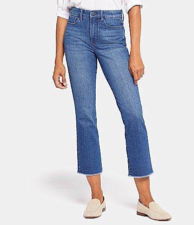 NYDJ High Rise Slim Bootcut Cropped Stretch Denim Jeans Product Image