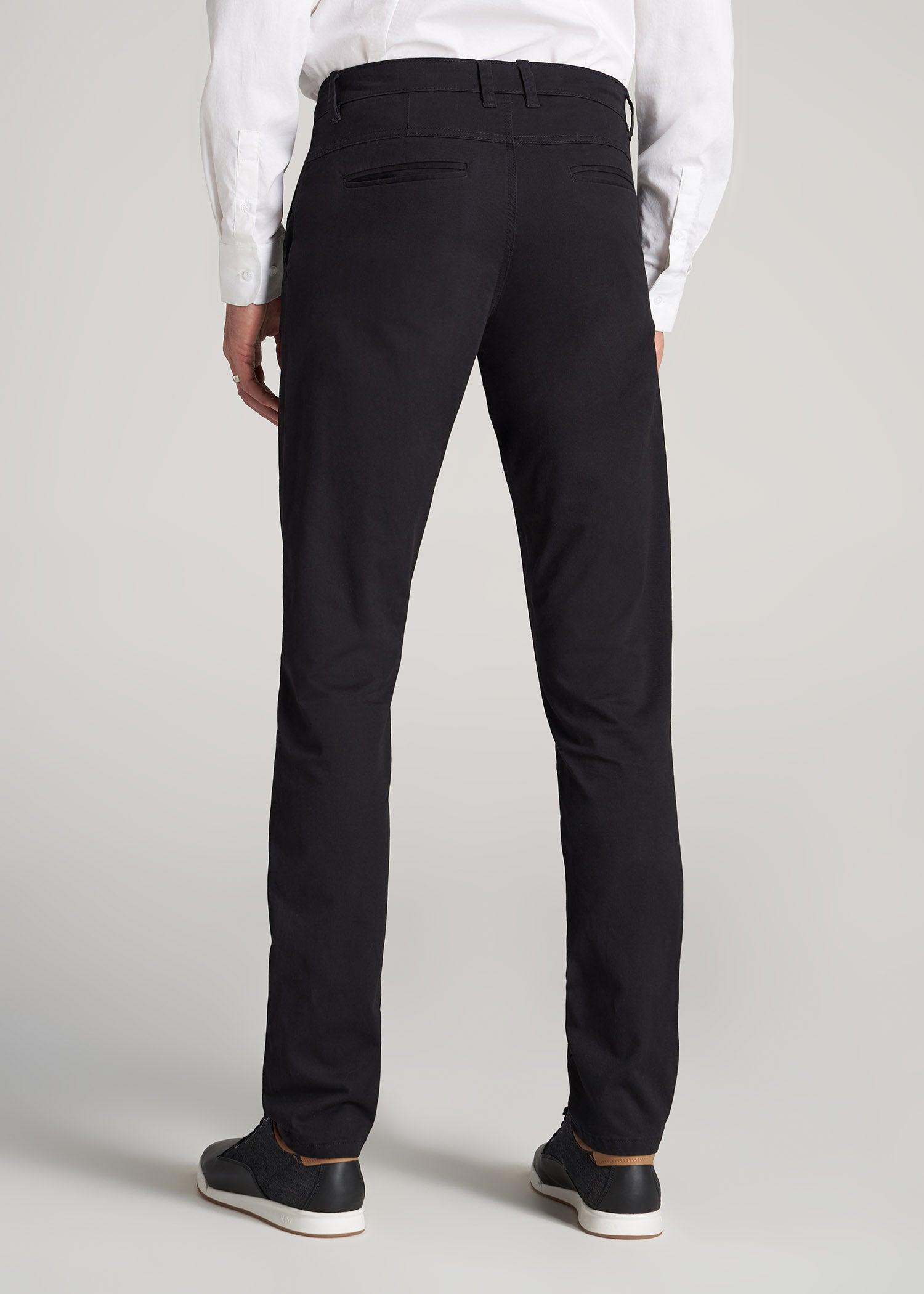 Carman TAPERED Chinos in Black - Pants for Tall Men Male Product Image