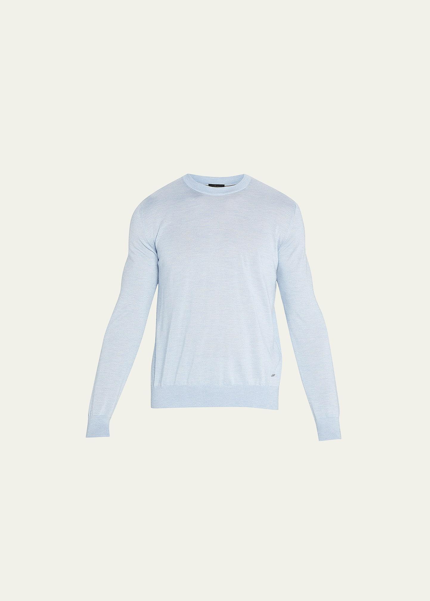 Mens Cashmere-Silk Crewneck Sweater Product Image