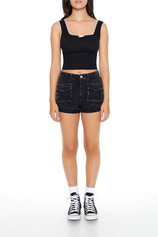 Mineral Wash Denim Shorts | Forever 21 Product Image