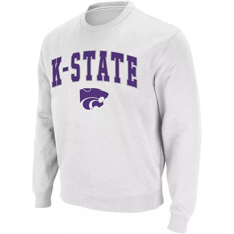 Mens Colosseum Kansas State Wildcats Arch & Logo Crew Neck Sweatshirt Product Image