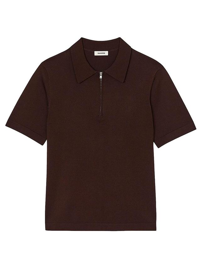 sandro Pablo Zip Polo Product Image