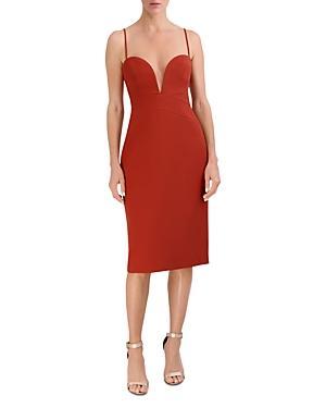 BCBGMAXAZRIA Stretch Double Face Crepe Ochre) Women's Clothing Product Image