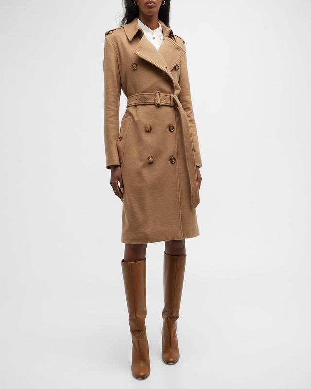 Womens Kensington Cashmere Trench Coat Product Image