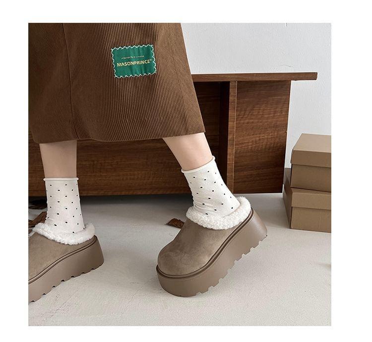 Platform Fleece-Lined Mules Product Image