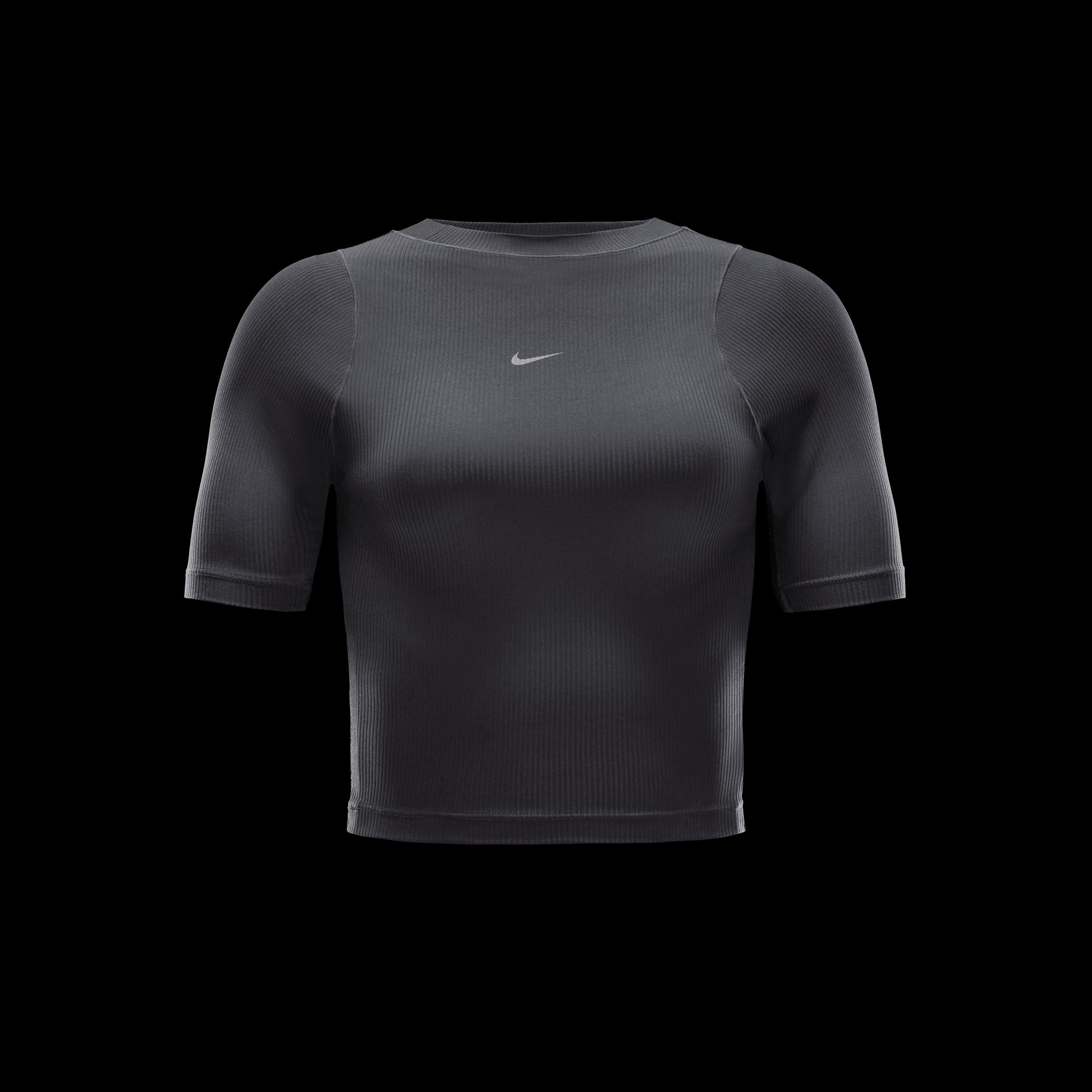 Nike Women's Zenvy Rib Dri-FIT Short-Sleeve Top Product Image