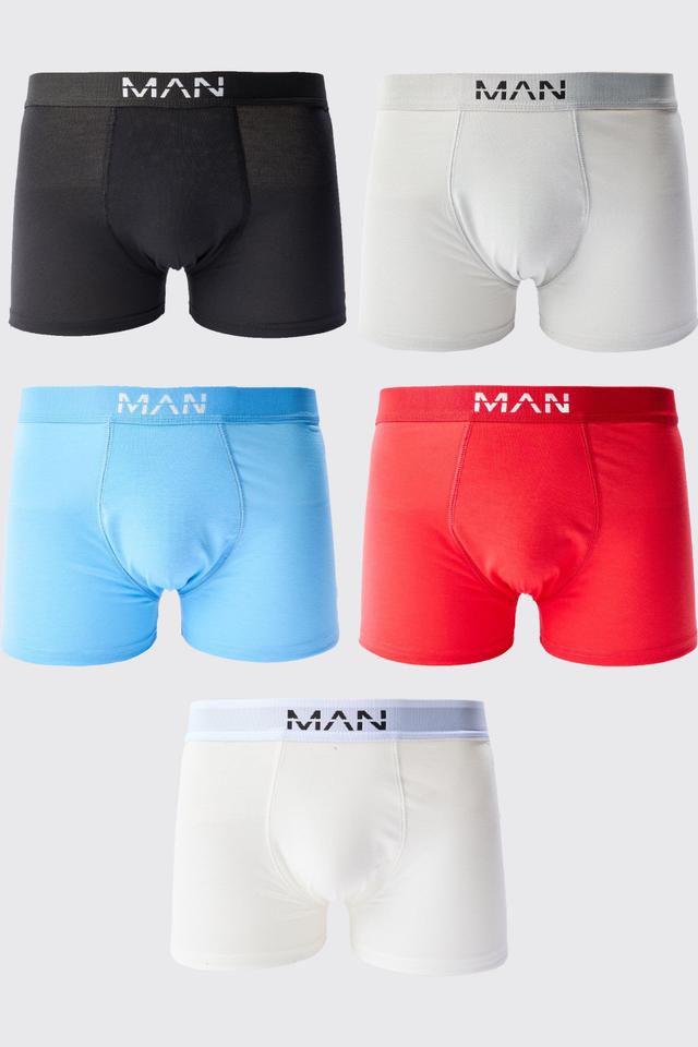 5 Pack Man Mixed Colour Trunks | boohooMAN USA Product Image