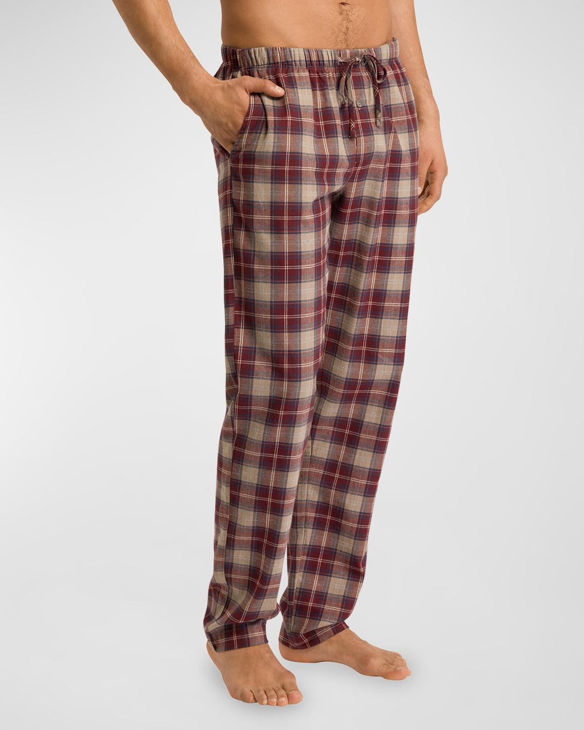 Hanro Cozy Comfort Check Print Pajama Pants Product Image