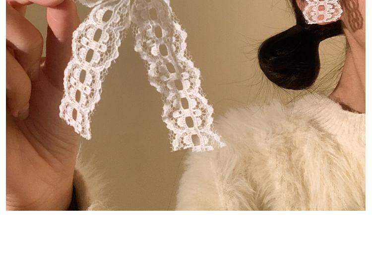 Set of 2: Lace Bow Hair Clip Product Image