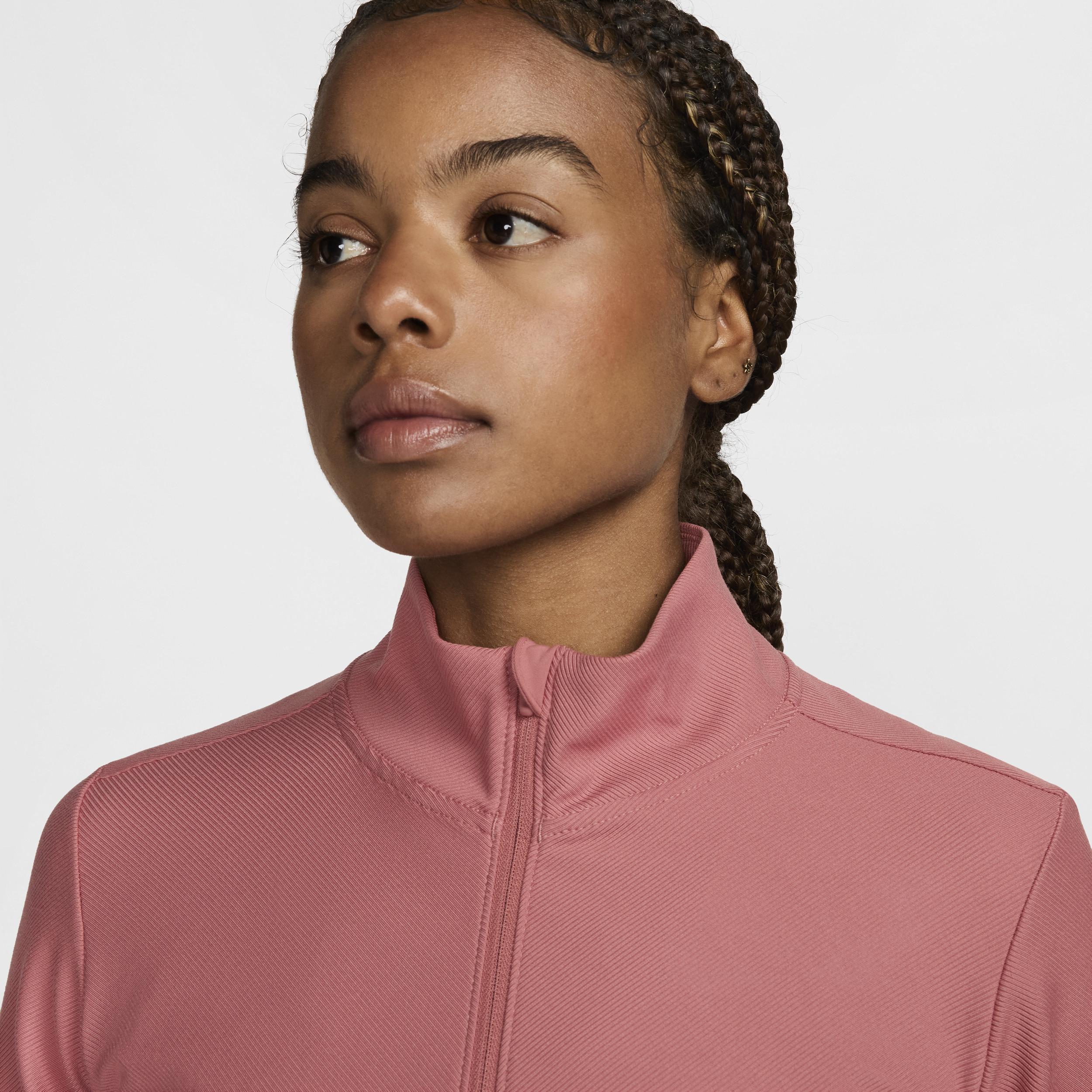 Nike One Rib Women's Dri-FIT Full-Zip Mid Layer Product Image