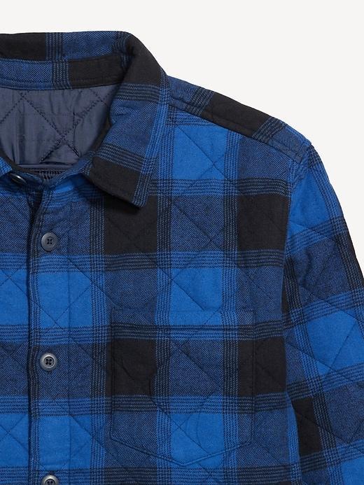 Quilted Button-Down Shacket Product Image