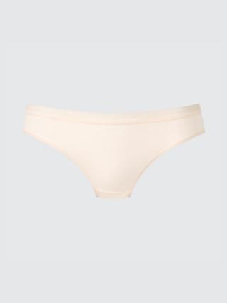 Womens Lace Mid Rise Briefs Natural Large UNIQLO US Product Image