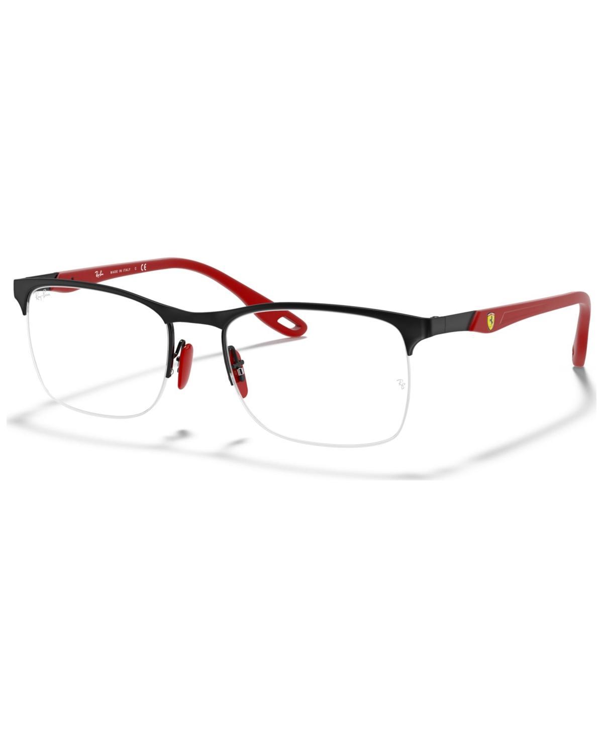 Ray-Ban Scuderia Ferrari RX8416M Mens Square Eyeglasses - Matte Red Product Image