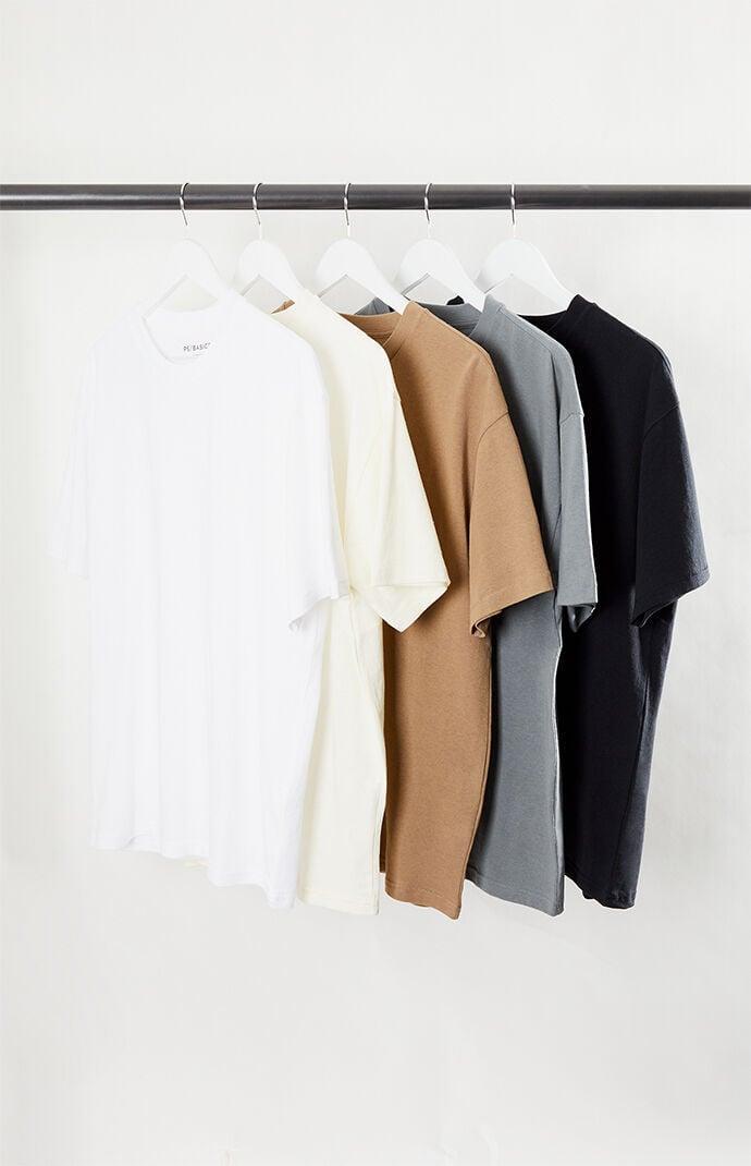 Mens 5 Pack Reece Basic T-Shirts - Product Image