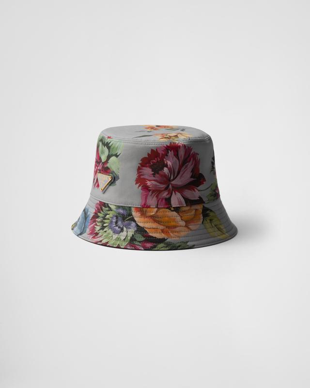 Reversible printed cotton bucket hat Product Image