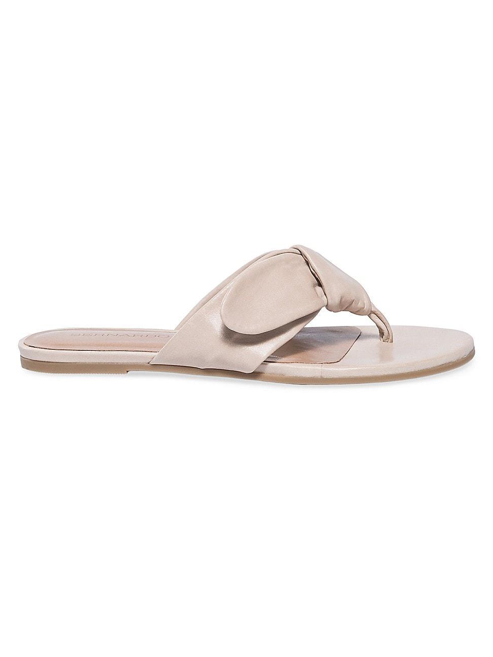 Calfskin Thong Slide Sandals Product Image