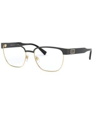 VERSACE Ve1264 Men's Pillow Eyeglasses In Black Gold-tone Product Image