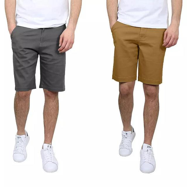 Mens Galaxy 2-Pack 10.5-in. 5-Pocket Flat-Front Slim-Fit Stretch Chino Shorts Product Image