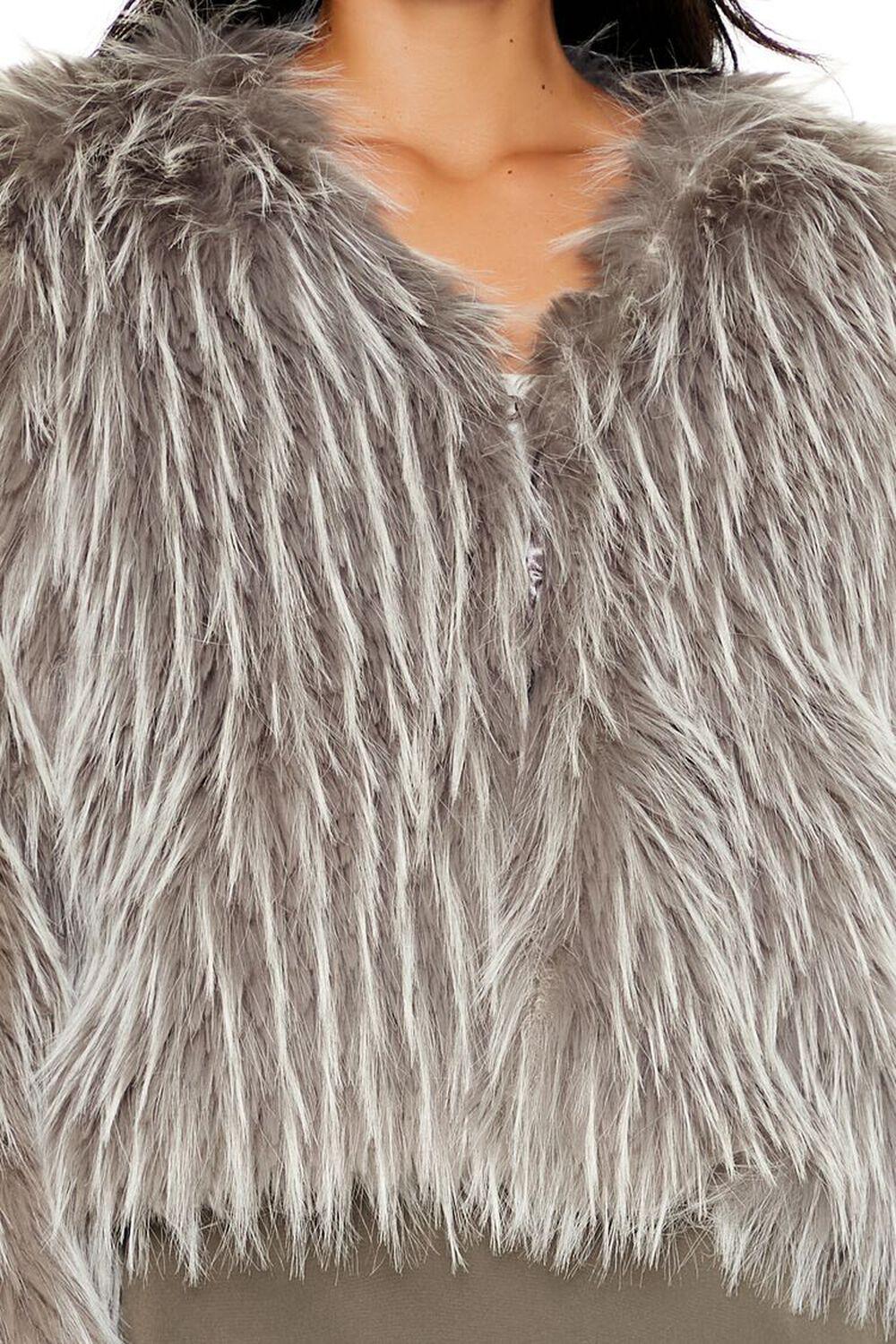 Cropped Faux Fur Coat | Forever 21 Product Image