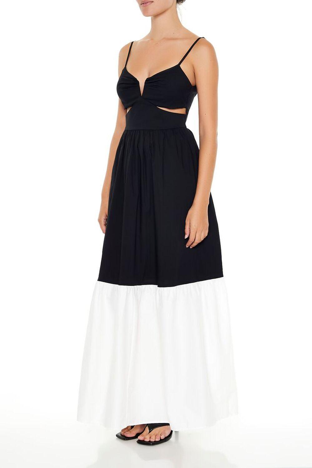 Colorblock Cutout Maxi Dress | Forever 21 Product Image