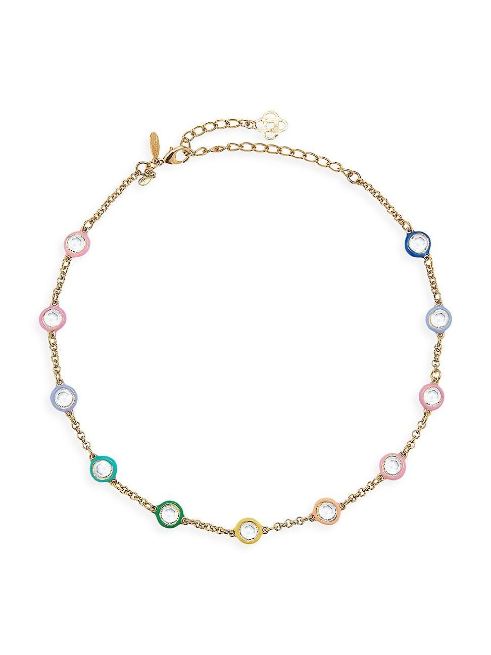 Womens Candy Goldtone, Glass Crystal & Resin Necklace Product Image