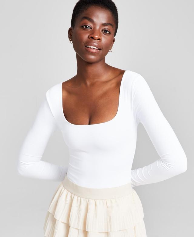 And Now This Womens Square-Neck Long-Sleeve Bodysuit, Created for Macys Product Image