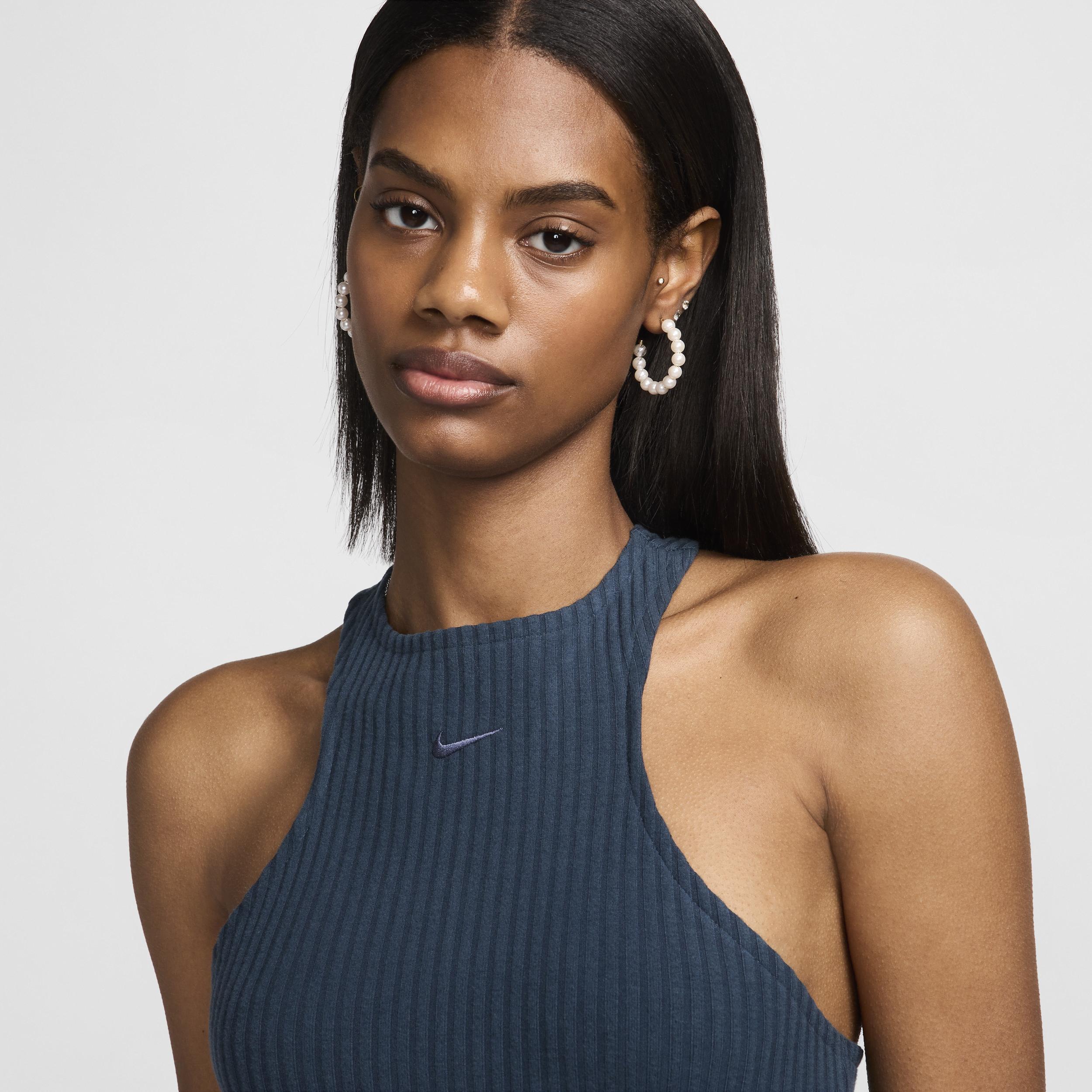 Nike Womens Nike Chill Knit Rib Dress - Womens Armory Navy/Armory Navy Product Image