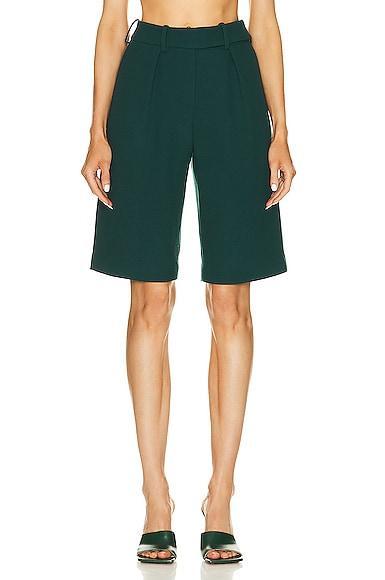 Alexandre Vauthier Bermuda Short in Dark Green Product Image