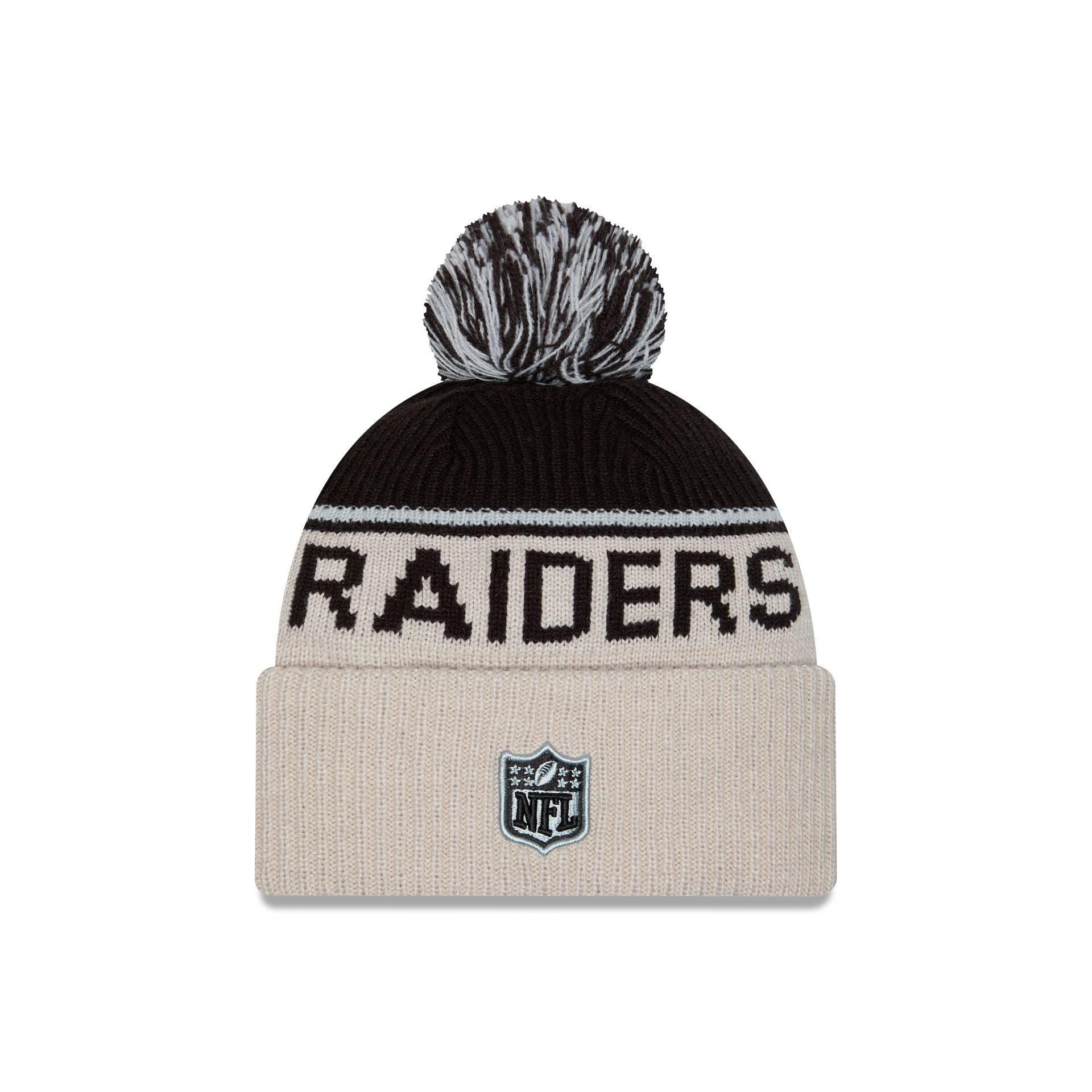 Las Vegas Raiders 2024 Cold Weather Historic Pom Knit Hat Male Product Image