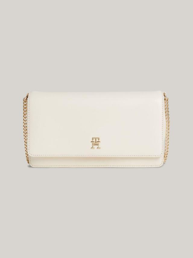 Tommy Hilfiger Women's Solid TH Logo Chain Crossbody Bag Product Image