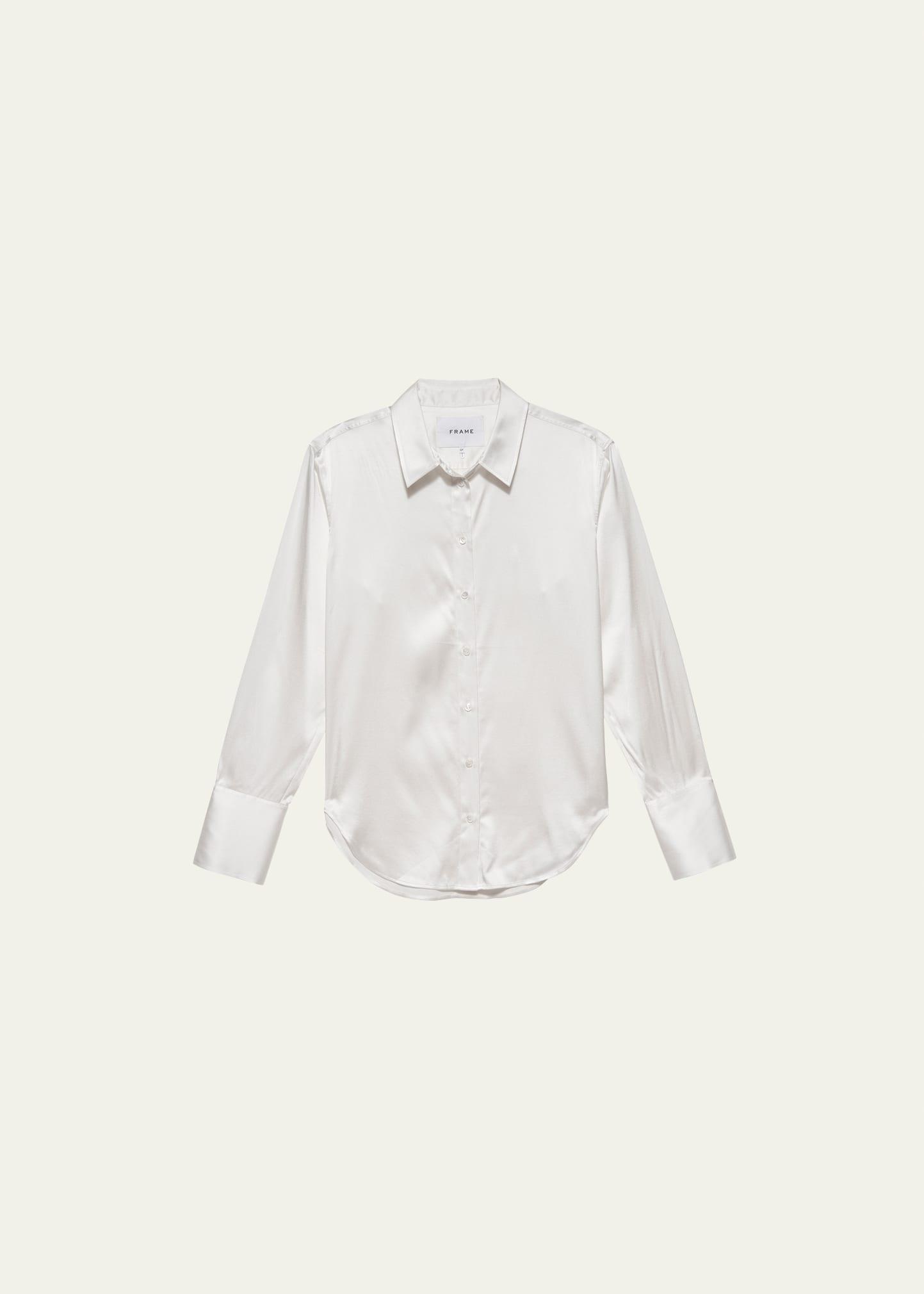 Womens The Standard Silk Button-Up Shirt Product Image