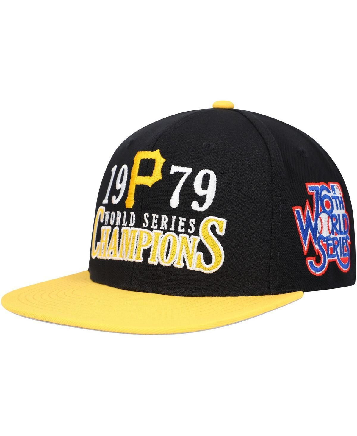 Mens Mitchell & Ness Black Pittsburgh Pirates World Series Champs Snapback Hat Product Image