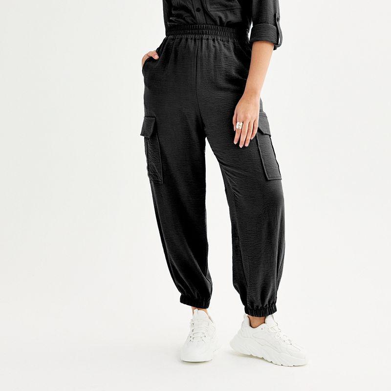 Womens INTEMPO Box Pleated Cargo Pants Product Image