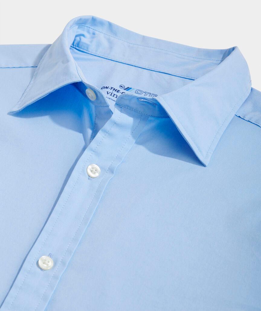 On-The-Go brrrº Solid Spread Collar Shirt Product Image